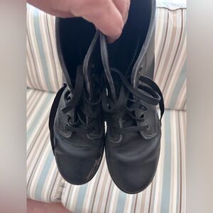 Black Women's Lace-Up Ankle Boots